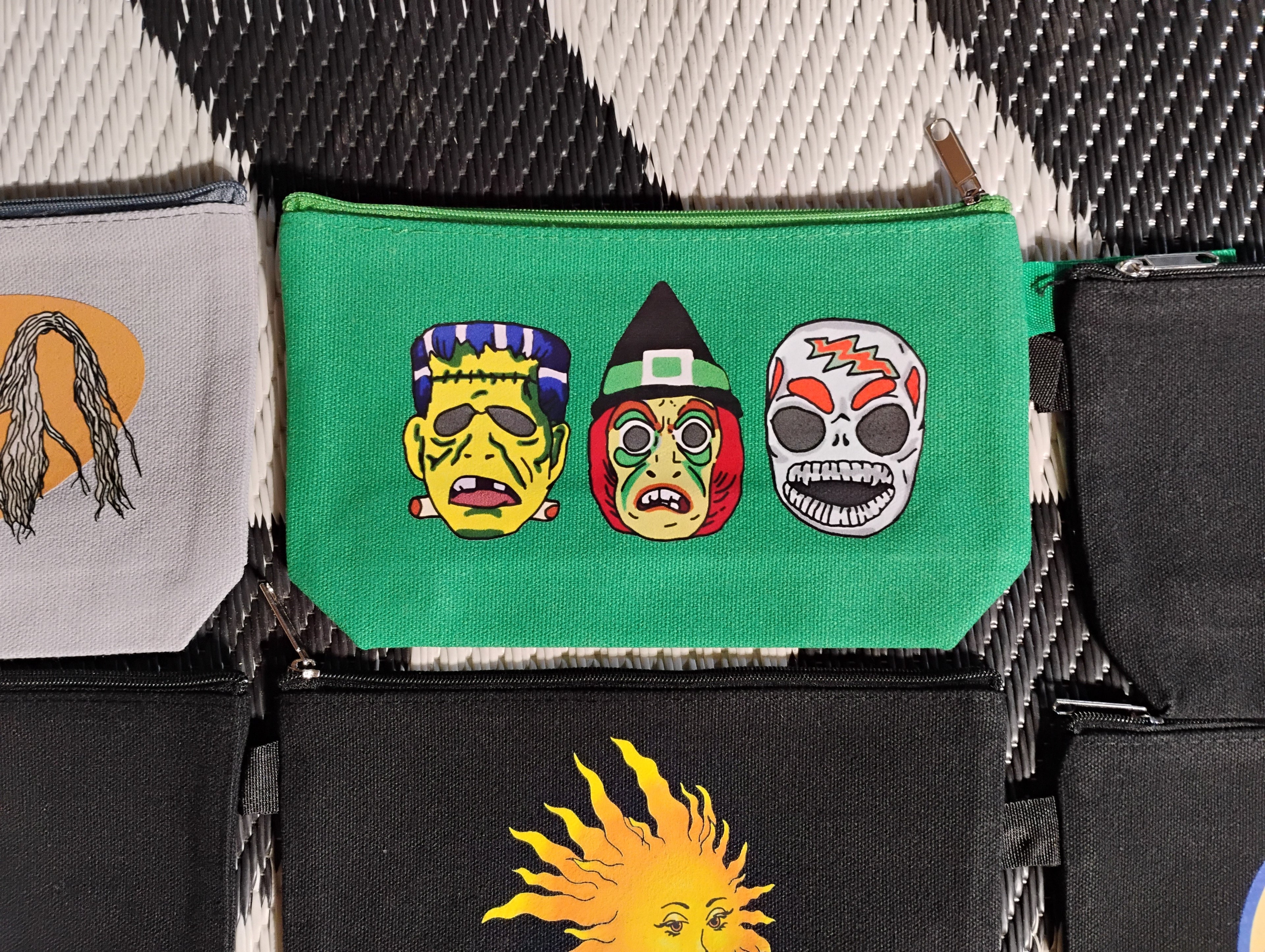 Halloween Masks Zipper Pouch (small)