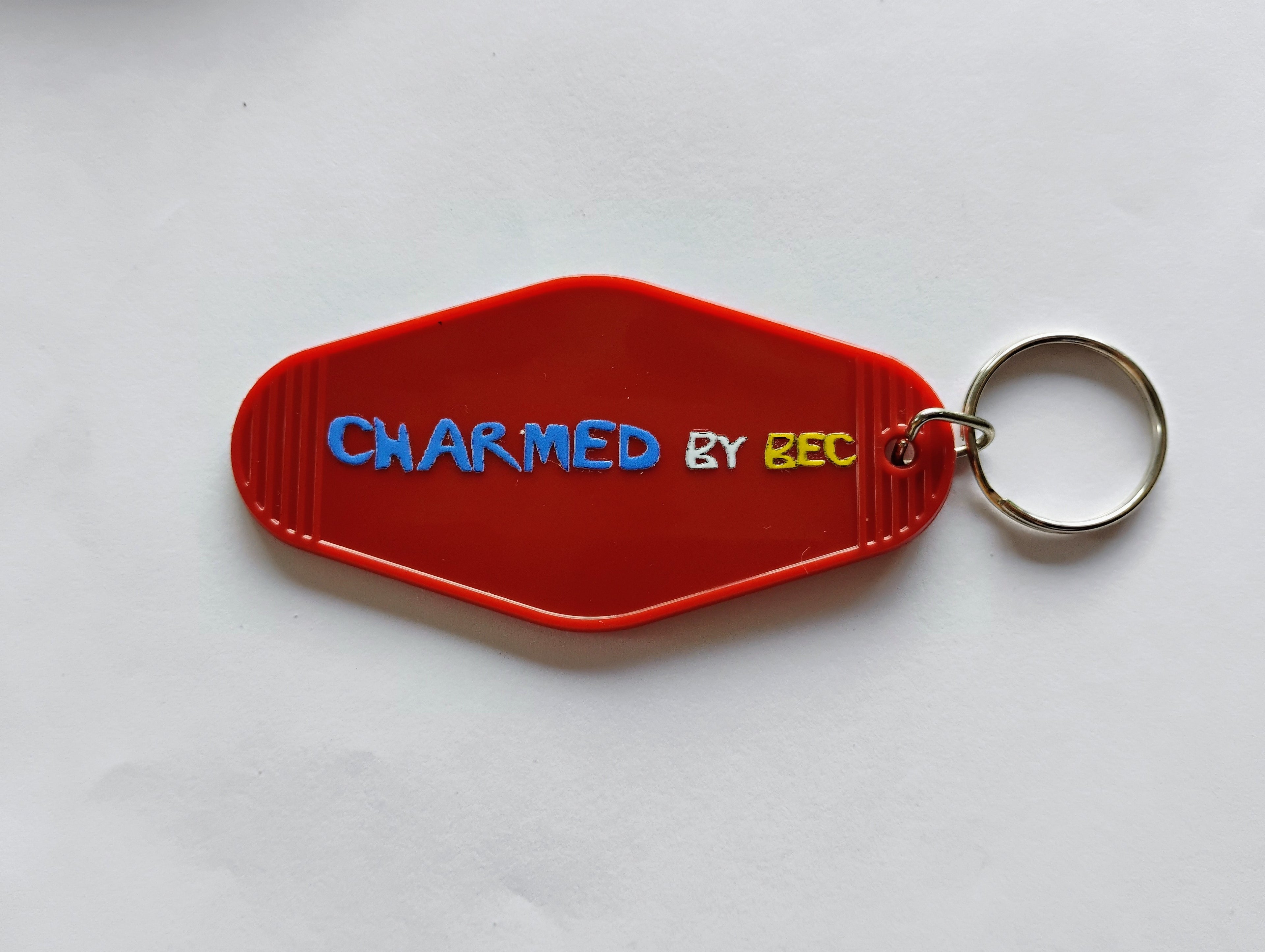 OK. Keychain - Red