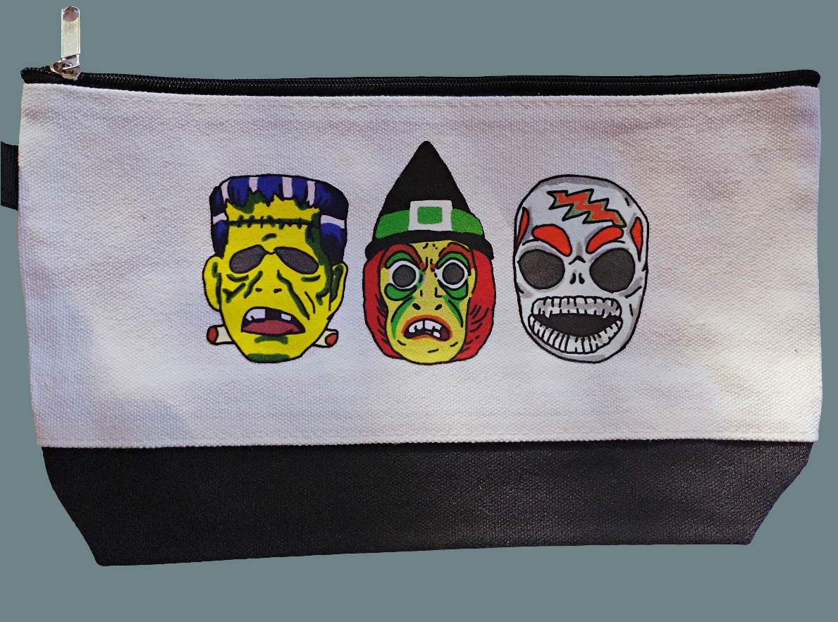 Halloween Masks Zipper Pouch