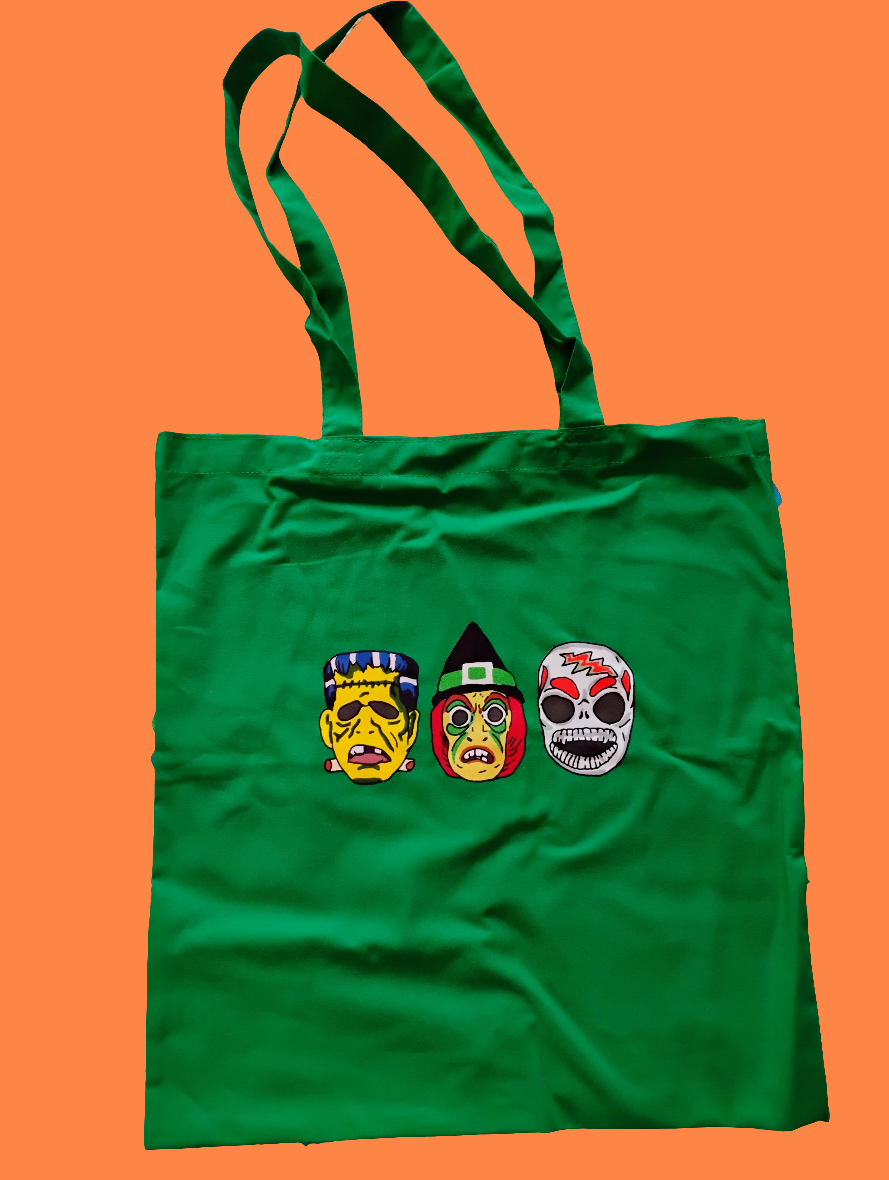 Halloween Masks Tote Bag