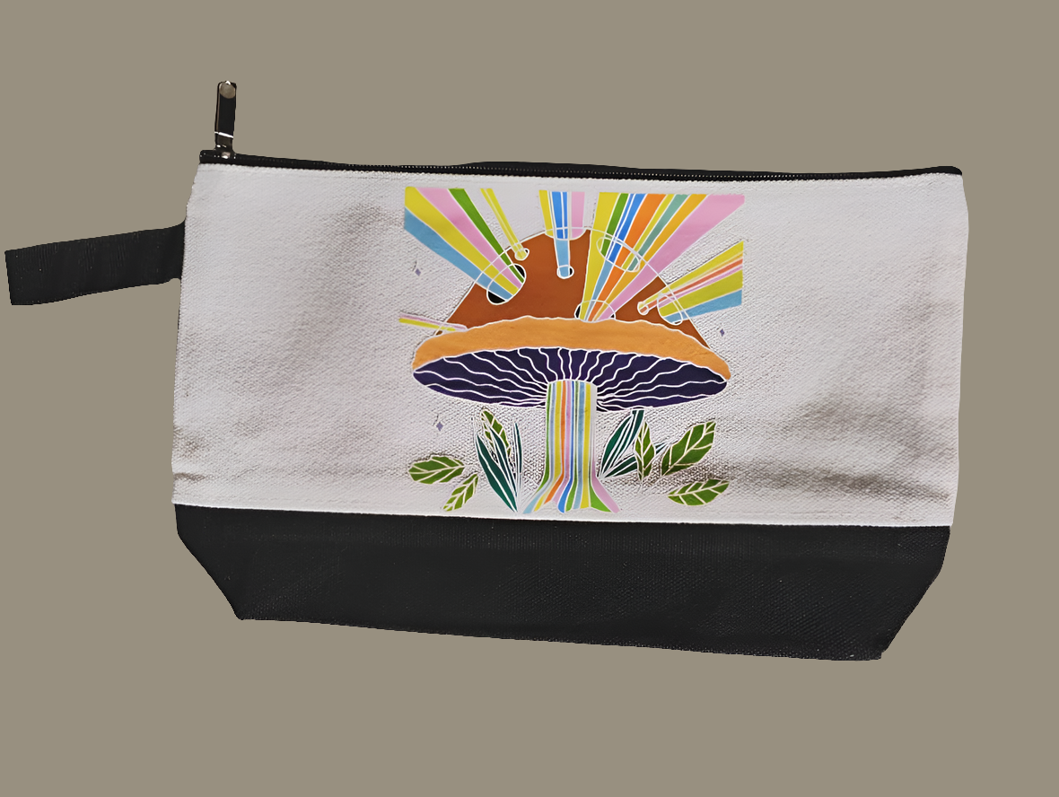 Mushroom Party Zipper Pouch