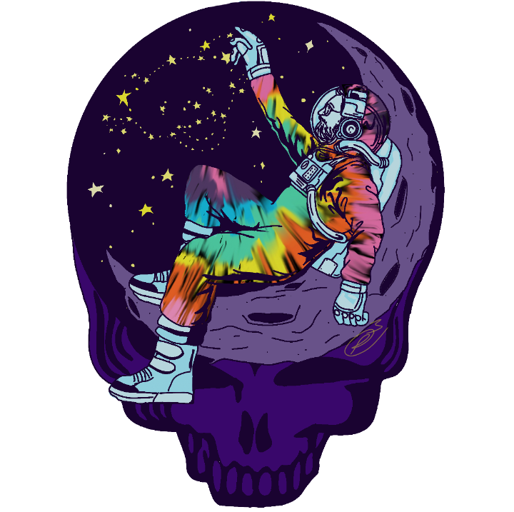 Stargazing Tie-Dye T-shirt (large)