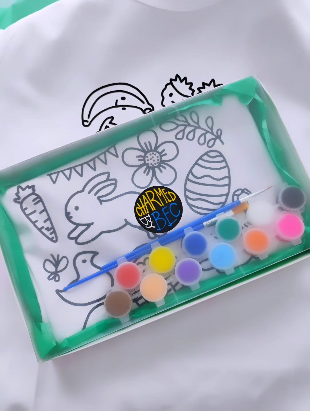 Paint-your-own T-Shirt Kit! "Easter Friends" Design